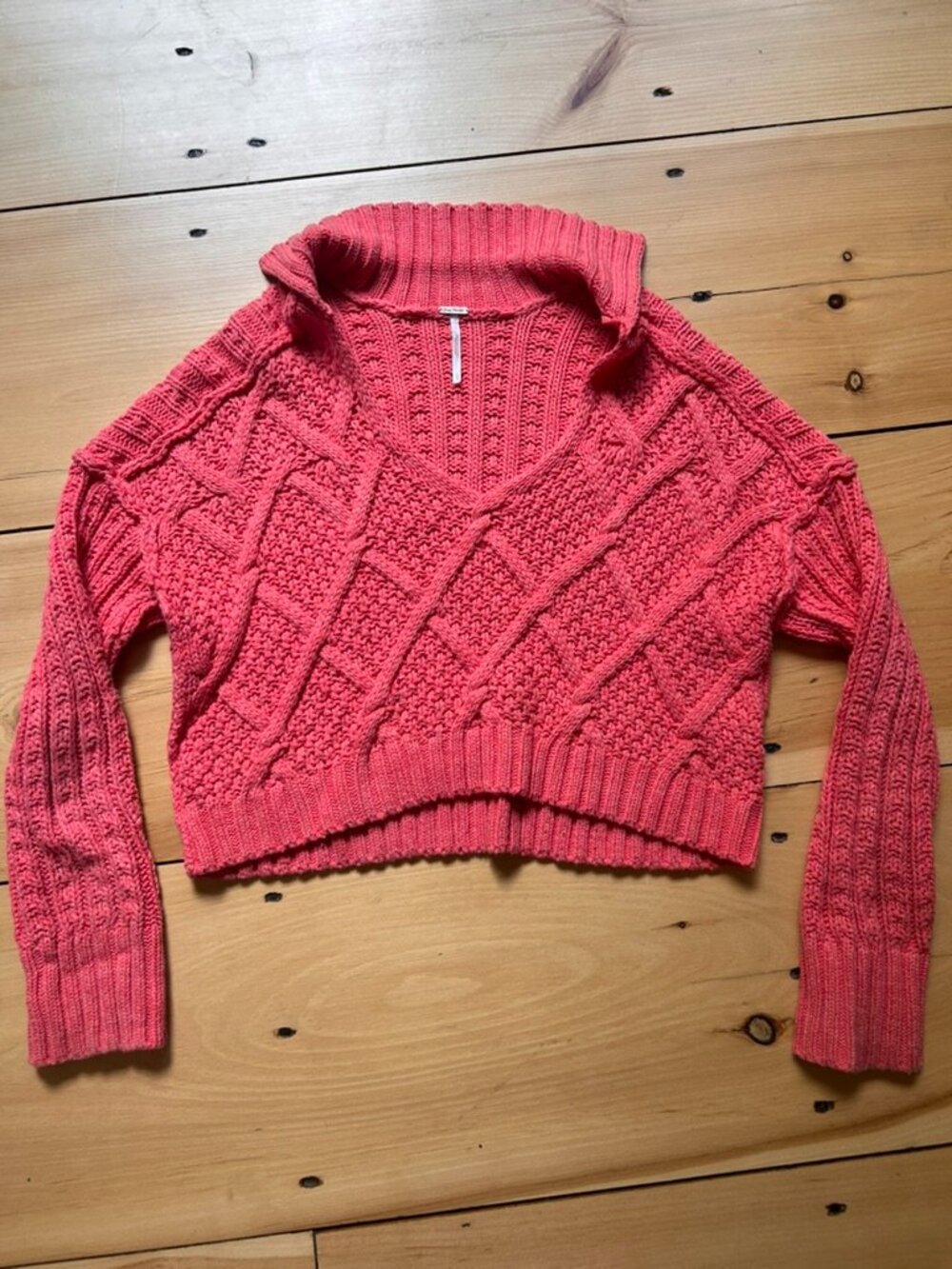 Free People Sweater, Traveler Cable Pullover